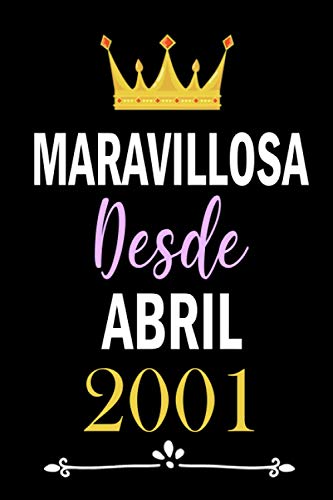 Maravilloso desde Abril 2001: cuaderno cumpleaños, regalos de cumpleaños para niños, niñas, 20...