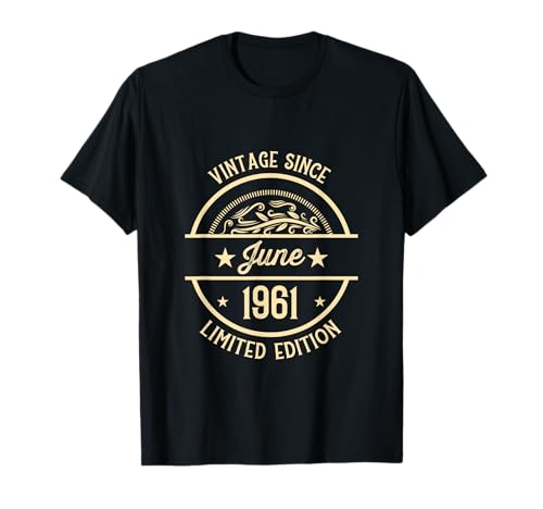 Vintage de cumpleaños desde junio de 1961 Camiseta