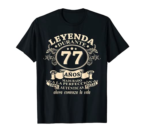 Regalo Divertido 77 Cumpleaños Hombres Mujeres 77 Años Camiseta