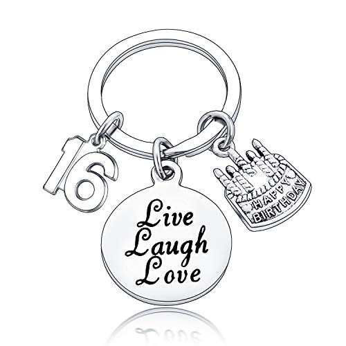 BESPMOSP Regalos de feliz cumpleaños, llaveros para mujeres, adolescentes, niñas, regalos de...