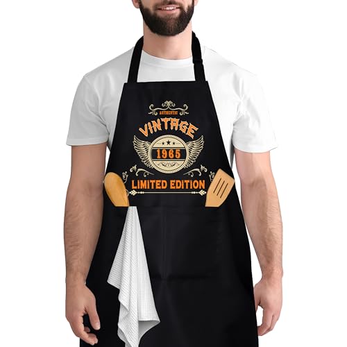 Rebundex 1965 Regalo Hombre Cumpleaños 60 Delantal Cocina Hombre Regalo Cumpleaños Hombre Original...