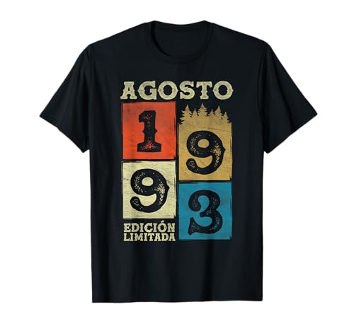 Agosto 1993 Vintage - 33 Años Regalo Cumpleaños Hombre Camiseta