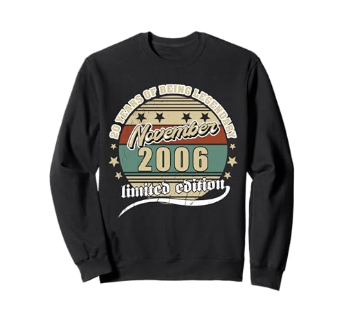 20 Cumpleaños Noviembre 2006 Vendimia 20 Años Legendary Sudadera