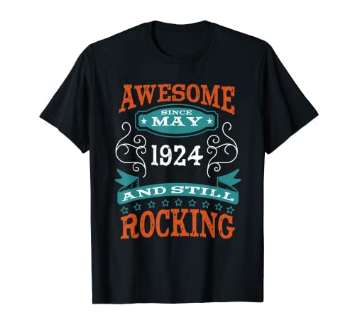 Impresionante desde mayo de 1924 cumpleaños y aniversario Camiseta