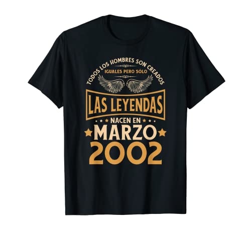 Cumpleaños Hombre Regalos Las Leyendas Marzo 2002 Camiseta