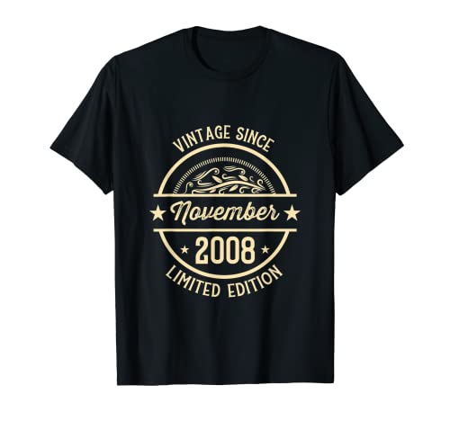 Vintage de cumpleaños desde noviembre de 2008 Camiseta