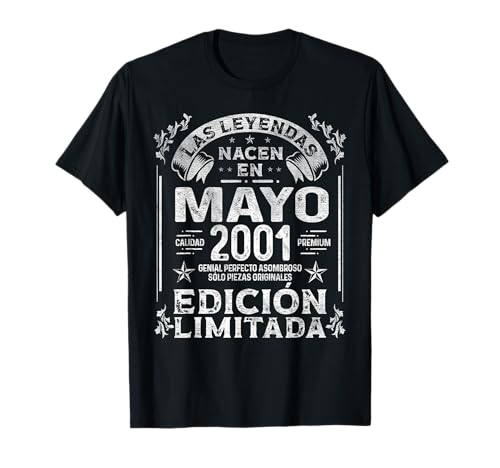 Las Leyendas nacen en Mayo de 2001 - 24 Años Cumpleaños Camiseta