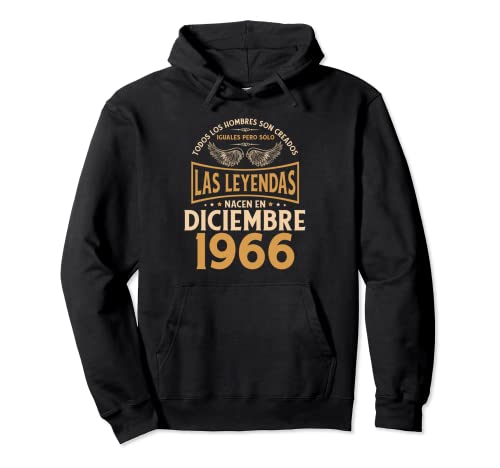 Cumpleaños Hombre Regalos Las Leyendas Diciembre 1966 Sudadera con Capucha