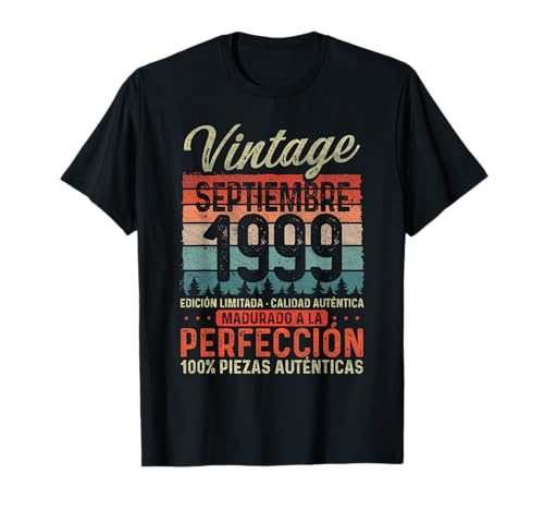 Septiembre 1999 Vintage Regalo 26 Años Cumpleaños Hombre Camiseta