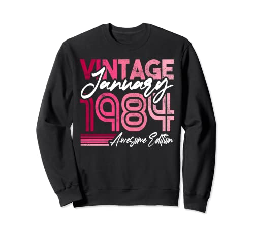 1984 Cumpleaños Diseño nacido en enero de 1984 Sudadera