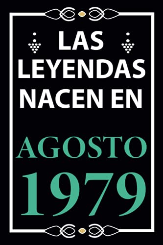 Las leyendas nacen en Agosto 1979: Regalo de cumpleaños perfecto para hombre y mujer de 42 años I...