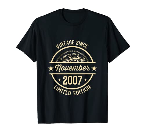 Vintage de cumpleaños desde noviembre de 2007 Camiseta