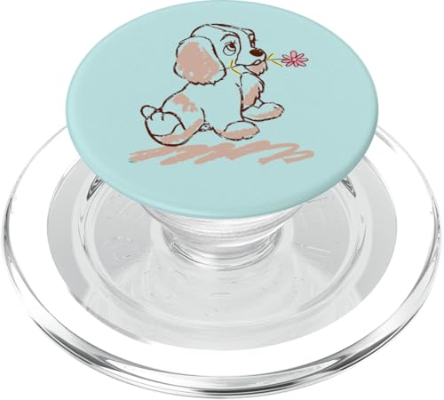 Disney Lady and the Tramp Lady Sketch PopSockets PopGrip para MagSafe