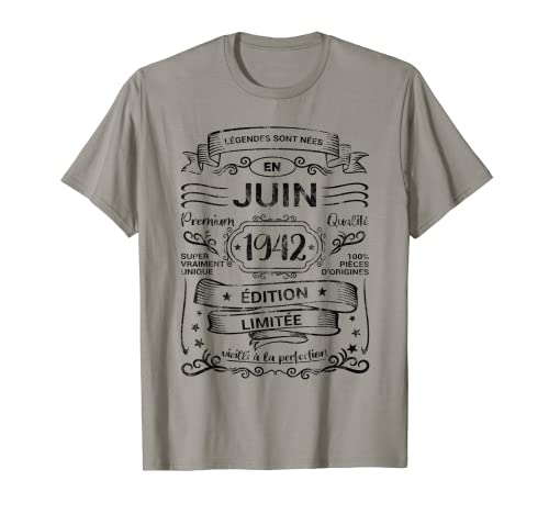 Leyendas Nacieron En Junio 1942 Cumpleaños Camiseta