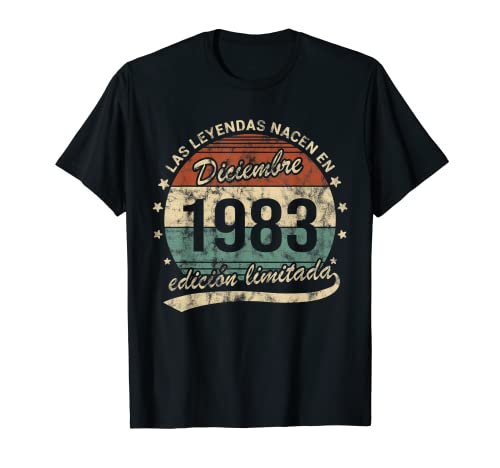 Las Leyendas Nacen En Diciembre 1983 Hombre o Mujer Retro Camiseta