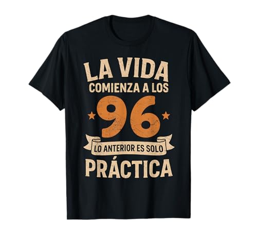 Cumpleaños 96 Años Divertido La Vida Comienza A Los 96 Camiseta