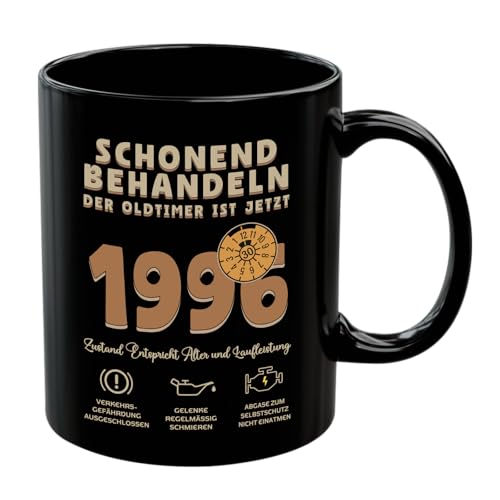 1996 Regalo 30 Cumpleaños Hombre Taza Tratamiento Suave Oldtimer ist 30, Divertida Taza de Café...