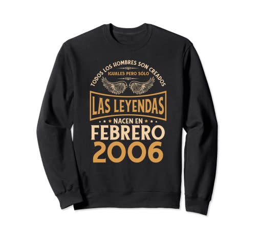 Cumpleaños Hombre Regalos Las Leyendas Febrero 2006 Sudadera