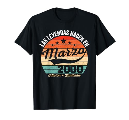 26 años Cumpleaños Las Leyendas Nacen en Marzo de 2000 Camiseta
