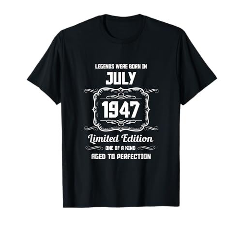 Feliz Cumpleaños Julio 1947 Camiseta