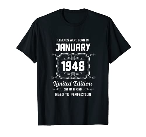 Feliz Cumpleaños Enero 1948 Camiseta