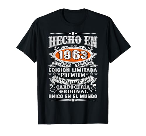 Hecho En 1963 Edición Limitada Cumpleaños 61 Años Camiseta