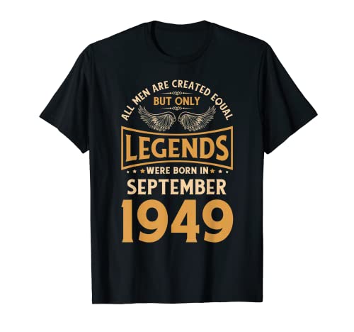 Las leyendas de cumpleaños nacieron en septiembre de 1949. Camiseta
