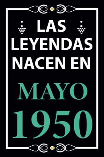 Las leyendas nacen en Mayo 1950: Regalo de cumpleaños perfecto para hombre y mujer de 71 años I...
