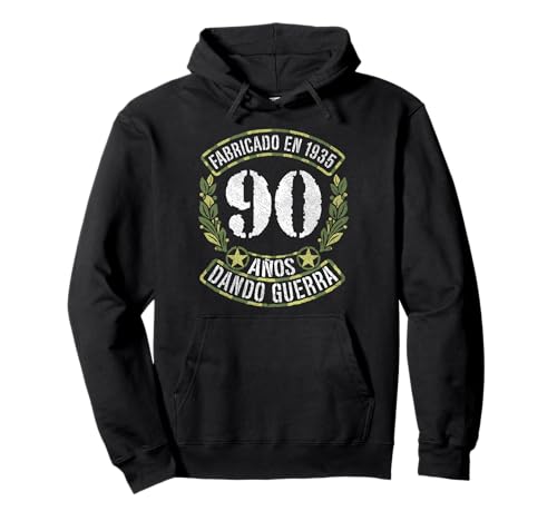 Fabricado en 1935 Dando Guerra 90 Años Regalo 90 Cumpleaños Sudadera con Capucha