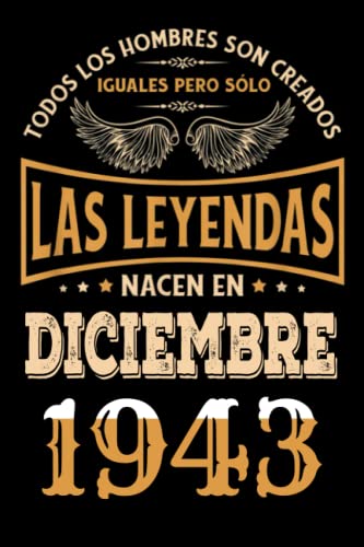 Regalo de 79 Cumpleaños Para Hombre : Las Leyendas Nacen en diciembre 1943: Regalos de Cumpleaños...
