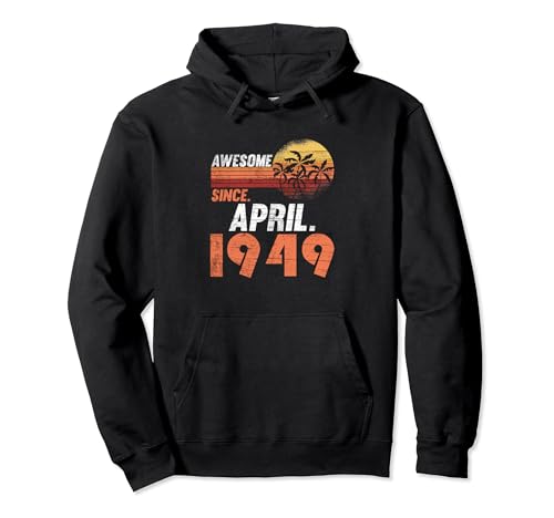 Cumpleaños de abril 1949 Sudadera con Capucha