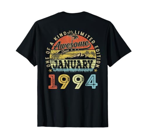 (ON Back) 32 Edición Limitada 1994 enero 32 cumpleaños Camiseta