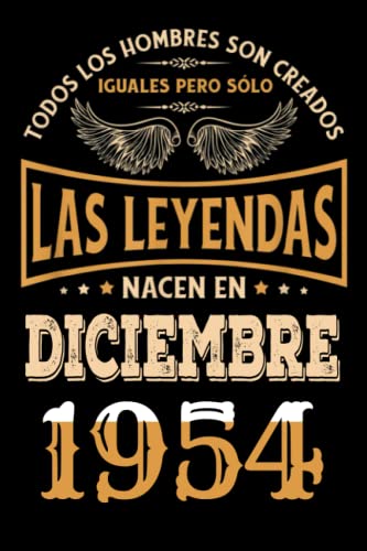 Regalo de 68 Cumpleaños Para Hombre : Las Leyendas Nacen en diciembre 1954: Regalos de Cumpleaños...