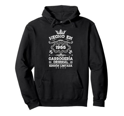 Hecho En 1966 60 Cumpleaños Regalo Vintage 60 Años Hombre Sudadera con Capucha