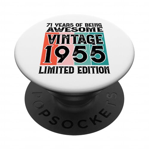 Legendario Desde 1955 Edición Limitada 71 cumpleaños PopSockets PopGrip Adhesivo