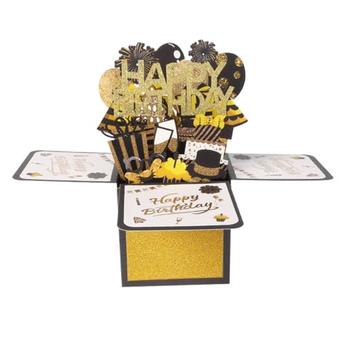 Tarjeta de Felicitación Cumpleaños, Tarjeta de Cumpleaños Pop Up 3D, Tarjeta de Felicitación...