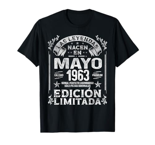 Las Leyendas nacen en Mayo de 1963 - 62 Años Cumpleaños Camiseta