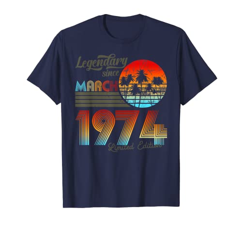 Legendario de cumpleaños desde marzo de 1974. Camiseta