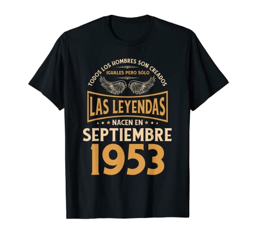Cumpleaños Hombre Regalos Las Leyendas Septiembre 1953 Camiseta