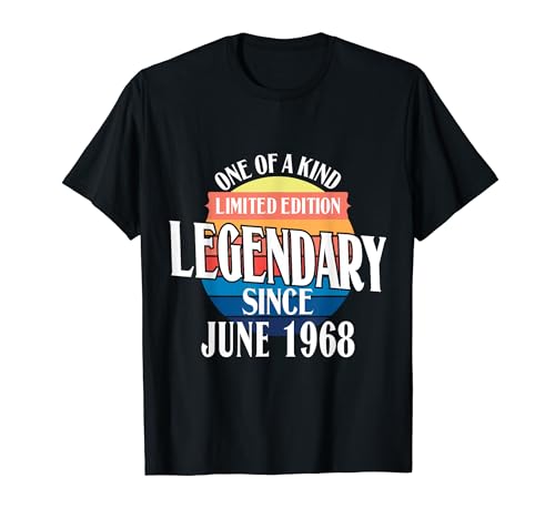 Edición Limitada Legendario Desde Junio De 1968 Cumpleaños Camiseta