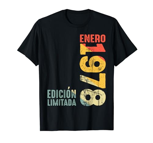 Enero de 1978 Retro 1978 Año 1978 Vintage 1978 Desde 1978 Camiseta