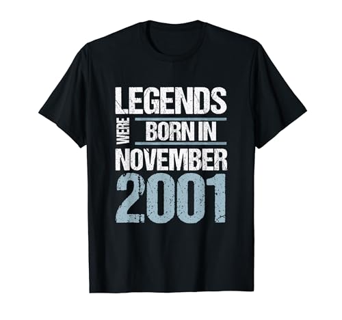 Las leyendas nacieron en noviembre de 2001 Cumpleaños Camiseta