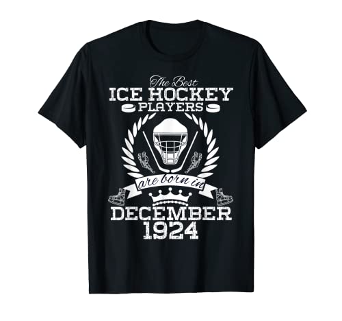 100 años de edad, cumpleaños en diciembre de 1924, mejor hockey sobre hielo Camiseta