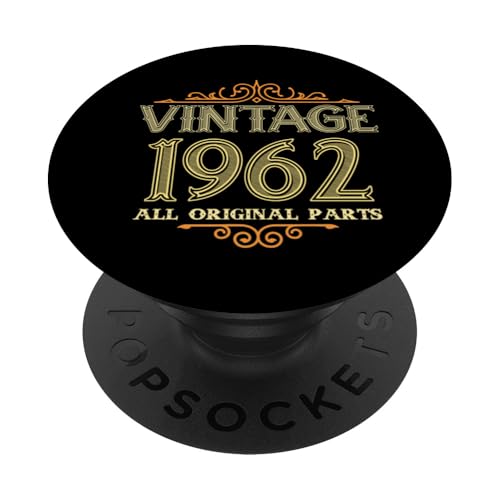 Vintage 1962, Divertido, 63 años, para Hombres y Mujeres, 63 cumpleaños PopSockets PopGrip...