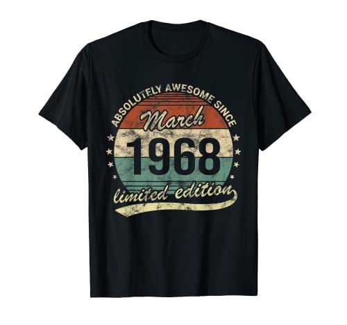 Fantastico desde Marzo 1968 Hombre o Mujer Cumpleaños Camiseta
