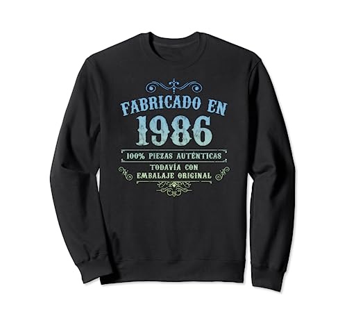 Fabricado En 1986 Vintage Original 38 Cumpleaños Sudadera
