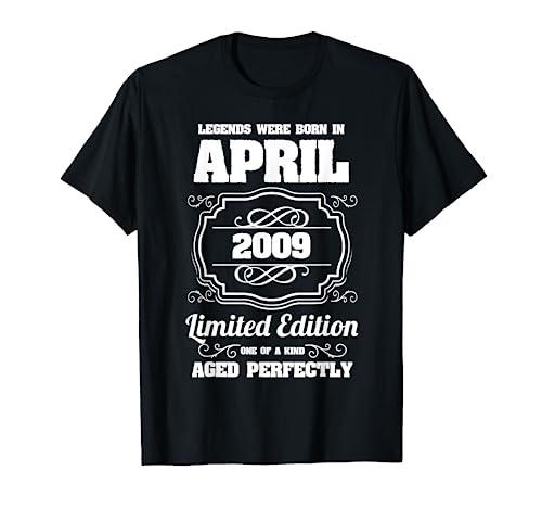 Las leyendas nacen en abril de 2009 12 cumpleaños Camiseta