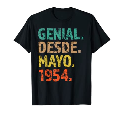 Genial Desde Mayo 1954 Born in 1954 Cumpleaños Camiseta