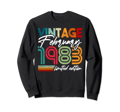 Febrero de 1983 Diseño de cumpleaños Febrero de 1983 Sudadera