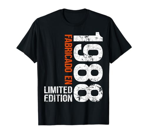 Fabricado en 1988 Regalo 38 Años Hombre Vintage 1988 Camiseta
